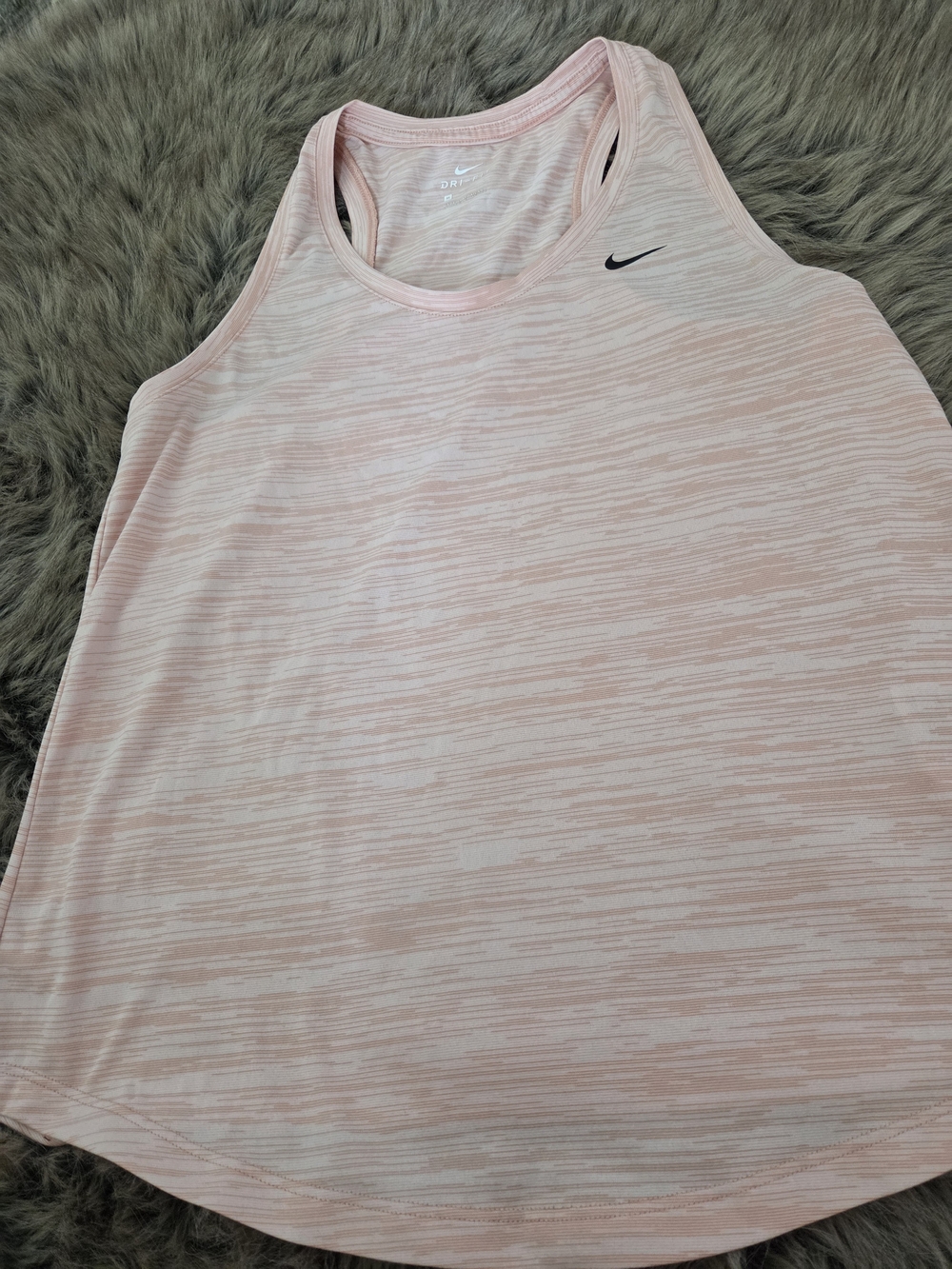 Nike Light Pink Heathered Racerback Tank Top